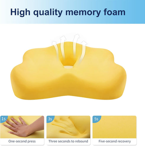 seeknow Ultimate Comfort Memory Foam Donut Cushion for Women/Men Donut Cushions for Sitting Postpartum Pillow Doughnut