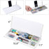 Small Glass Desktop Whiteboard Dry-Erase Board, Computer Keyboard Stand with Drawer, Desk Organizers for Office & Home
