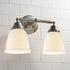 Aspen Creative 23045-4 2-1/8" 4-5/8" 4-5/8" 4 Pack Transitional Style Bell Shaped Frosted Replacement Glass Shade