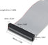 Fielect 2pcs IDC 50 Pin Connector Gray Wire Flat Ribbon Cable Connector, 30cm Length