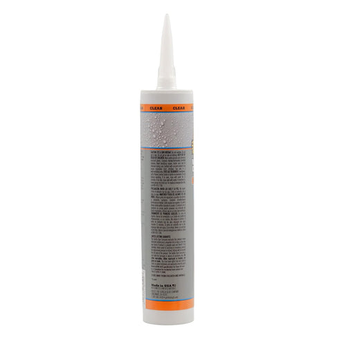 Gorilla Waterproof Caulk & Seal 100% Silicone Sealant; Clear; 10oz Cartridge (Pack of 2)