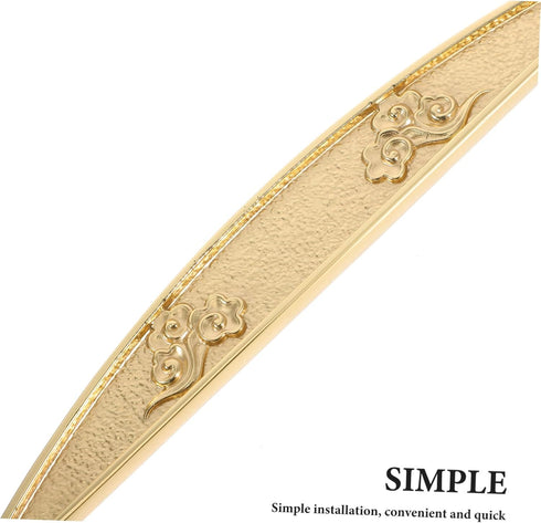 VALICLUD Brass Double Hole Drawer Handles Decorative Pull Knobs for Cabinets Wardrobes Shoe Cabinets Bedside Tables
