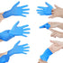 UC Global Trade Inc Medium Disposable Vinyl Exam Gloves - 4 Mil-Thick, Latex Free, Food Safe, Blue, 100 count