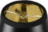 3x6x5 Black Parchment Gold-Lined Chandelier Candle Clip Lampshade - Perfect for chandeliers, foyer lights, and wall