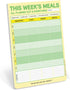 Knock Knock This Week's Meals Big & Sticky Notepad, Sticky Meal Planner Pad, 40 Sheets, 9.75 x 7-inches