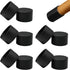 10 Pcs 1-1/2" (39 mm) Round Chair Leg Tips Caps, Silicone Rubber
