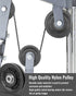 2 PCS 3.5 Inch Nylon Bearing Pulley Wheel, Silent Bearing Replacement for Garage Gym Equipment