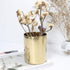 MultiBey Gold Pencil Holder Cup, Luxury Metal Organizer, Small Vase, Desk Accessory for Office Home