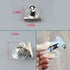 AUEAR 8 Pack Suction Cup Clips, Plastic Round Clamps Holder with Stainless Clip for Advertising Pop Display