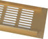 Vent Systems 16'' x 3" Inch Gold Aluminum Ventilation Grille for Home Improvement Floor, Wall, Door Duct Cover