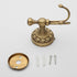 Antique Bronze Brass Bath Towel Hooks - Wall Mounted Bathroom Hardware Accessories with Pattern Carving Design