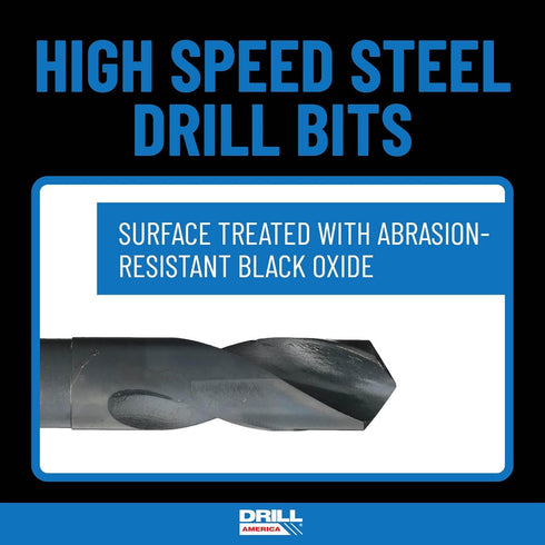 Drill America POU1/8NPTW/DRILL 1/8" Carbon Steel NPT Pipe Tap and High Speed Steel Drill Bit Set