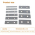 kimllier 10Pairs 1/8 x 4 Inch Steel Parallel Set, Accuracy Gage Gauge Block