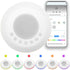 MEGHALI Portable Sleep Aid Night Light Sound Machine USB Rechargeable White Baby Sleep