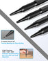 Tnuynoy 4-Piece Set, 3/32", 1/32", 1/16" Setter 1/8" Nail Punch and Center Punch Hardened Cr-V Steel with Non-Slip