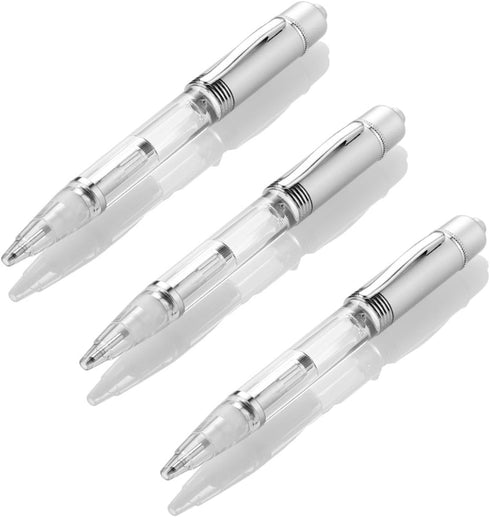 Glovion LED Light Pen, Penlight for Nighttime Writing, White, Pack of 3 Pens