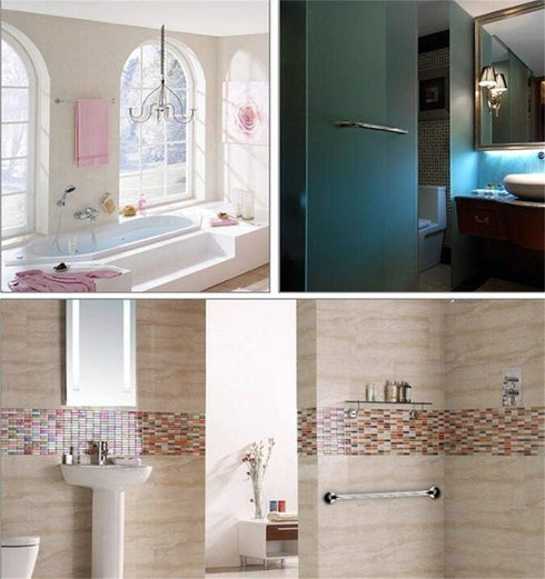 ZEELYDE Shower Handle,Shower Grab Bar,Grab Bars Handle Safety Support Hand Rails, Grab Bar Stainless Steel Bathroom