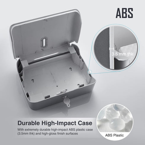 Paper Towel Dispenser Wall Mount: No Drill Adhesive Z-fold Multifold Paper Towel Dispenser, Compact Design for Family