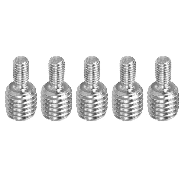 PATIKIL M5xM10x20mm Double End Threaded Stud Screw Bolt, 5 Pack Stainless Steel Rod Bolts