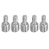 PATIKIL M5xM10x20mm Double End Threaded Stud Screw Bolt, 5 Pack Stainless Steel Rod Bolts