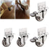 Kolloee 1 inch 1.25 inch 1.5 inch 2 inch 90 L Type Degree Right Angle Flower Stand Baby Crib Bed Mute Swivel Caster