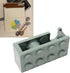 Tape Dispenser, Small Design Desktop Tape Dispenser with Sharp Blade, Cute Mini Building Block Shape for Office Home