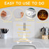 CAPOT Acrylic Dry Erase Board with Light, 5.9 X 5.9”, Glow Memo LED Letter Message Board with 7 Color Pen