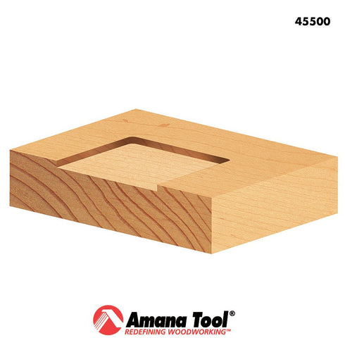 Amana Tool Carbide Tipped Mortising 1/2 Dia x 3/4 x 1/4" Shank - 45500
