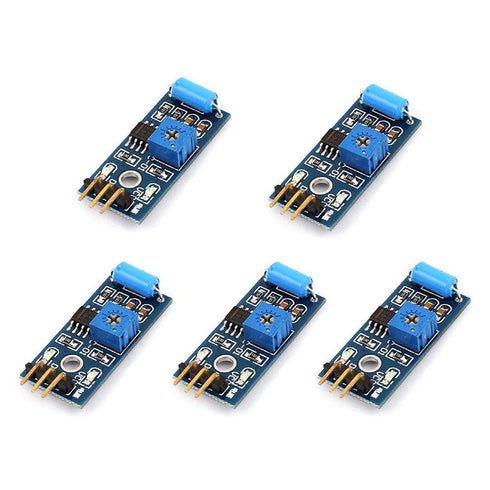 Hiletgo 5pcs SW-420 Vibration Sensor Module Vibration Switch Alarm Sensor Module for