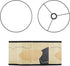 E27 11.8" 11.8" 7.87" 2 Crapyt Drum Wood Lampshade, Round Removable Lamp Cover, Vintage Geometric Pattern Lampshades
