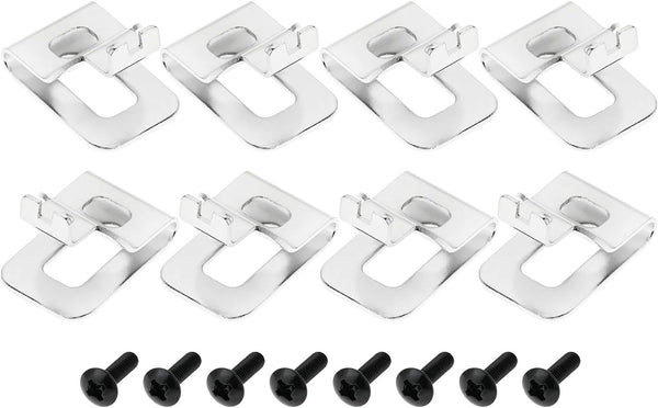 8PCS Dewalt Belt Clips, Stainless Steel Drill Tool Clips Hook Kit with Screws for 20V Power Tools