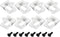 8PCS Dewalt Belt Clips, Stainless Steel Drill Tool Clips Hook Kit with Screws for 20V Power Tools