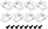 8PCS Dewalt Belt Clips, Stainless Steel Drill Tool Clips Hook Kit with Screws for 20V Power Tools