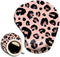 Ergonomic Mouse Pad with Wrist Support and Coaster, Non-Slip PU Base for Home Office, Easy Typing & Pain Relief