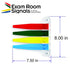 4 7-Inch Exam Room Flag System, Medical Door Status Sign for Doctor Offices, Hospitals, Clinics, Easy Identification