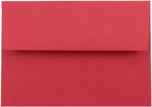JAM PAPER 4Bar A1 Colored Invitation Envelopes - 3 5/8 x 5 1/8 - Red Recycled - 50/Pack