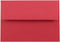 JAM PAPER 4Bar A1 Colored Invitation Envelopes - 3 5/8 x 5 1/8 - Red Recycled - 50/Pack