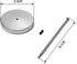 QWORK 4 Pcs Desk Receipt Holder, Spike Stick Receipts Check Bill Fork, Silver Paper Holder, 5.5inch