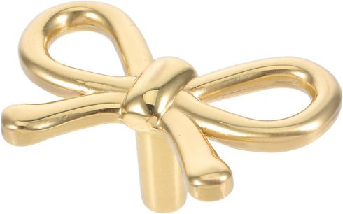 Gadpiparty Brass Bowknot Handle for Bow Drawer Pulls Vintage Cabinet Knobs Sturdy