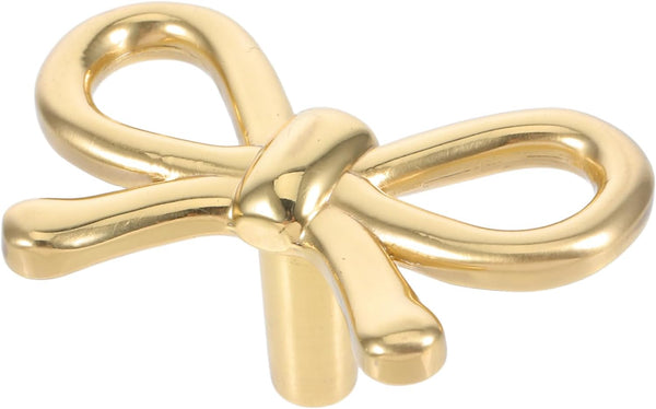 Gadpiparty Brass Bowknot Handle for Bow Drawer Pulls Vintage Cabinet Knobs Sturdy