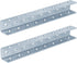 2 PCS 15-3/8" U Shaped Strut Connector Bracket, 6 Gauge Metal Joiner Support for 1/2" Bolt in 1-5/8" Channel, Steel