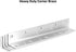 4 Pack 8" Wood,200mm L Bracket, Heavy Duty Corner Brace, Shelf Bracket Angle Bracket for Shelves, Polished Silver