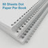 Spiral Dot Grid Notebook - A5 Bullet Dotted Journal, 80 Sheets / 160 Pages, 100gsm White Paper, Transparent Cover