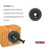 Neodymium Round Black Base Cup Magnets 40 lbs Pulling Force 0.98"(25mm) Pack of 10 with Countersunk Hole, Mounting