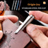 Titanium Alloy Bolt Action Pen, Slim Lightweight EDC Pocket Tactical Pen with 5 Ballpoint Refills, Metallic