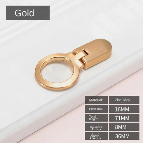 Aoleegatt Handle(5202-16-Gold) Simple Wardrobe Drawer Cabinet Door Handle Handle European Style Coffee Table Bedside