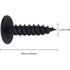 140pcs #8 × 3/4” Modified Truss Head Wood Screws - Phillips Drive, Black Wood Screws with Screwdriver Bit