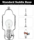 8 9 10 inch Adjustable Lamp Shade Holder Kit for Table & Floor Lamps, Heavy Duty Parts with 3/8 Standard Saddle