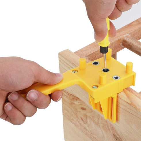 Woodworking Dowel Jig, Self-Centering Handheld Dowel Jig with Drill Guide for 6/8/10mm Drill Bits