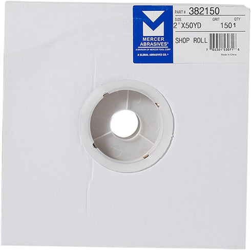 Mercer Industries 382150-2" x 50 yards Shop Roll, 150 Grit